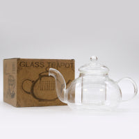 Glass Infuser Teapot - Round Pearl - 800ml