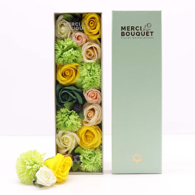 Long Box - Spring Celibrations - Yellow & Greens - 28x8x8.5cm