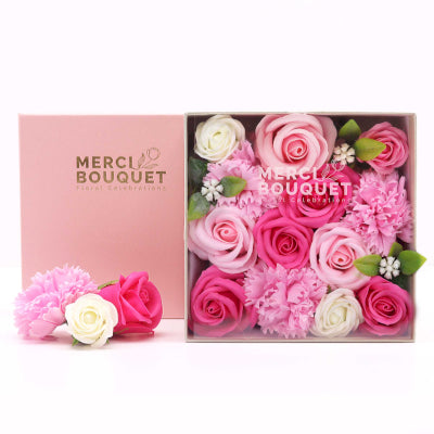 Square Box - Baby Blessings - Pinks - 15x15x8cm