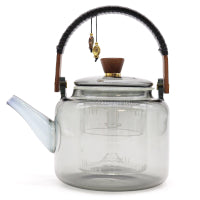 Glass Infuser Teapot - With Steamer System Charcoal - 1000ml