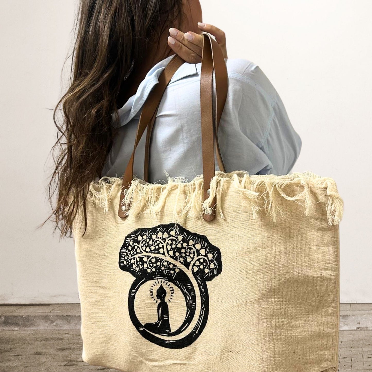 Natural Tote Bag Leather Handle - Inspiration